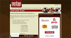 Desktop Screenshot of meritagecareers.com